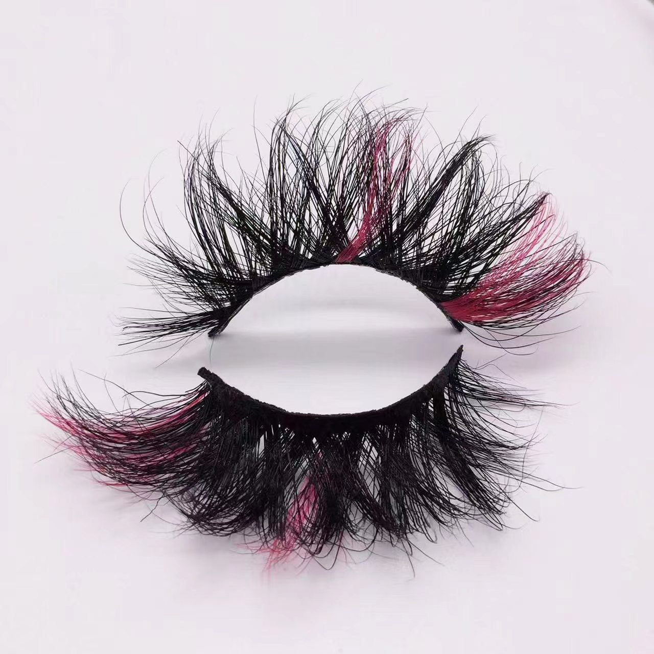 2Dadoll Z-Beast Red Two Toned (25MM) Colored Lashes
