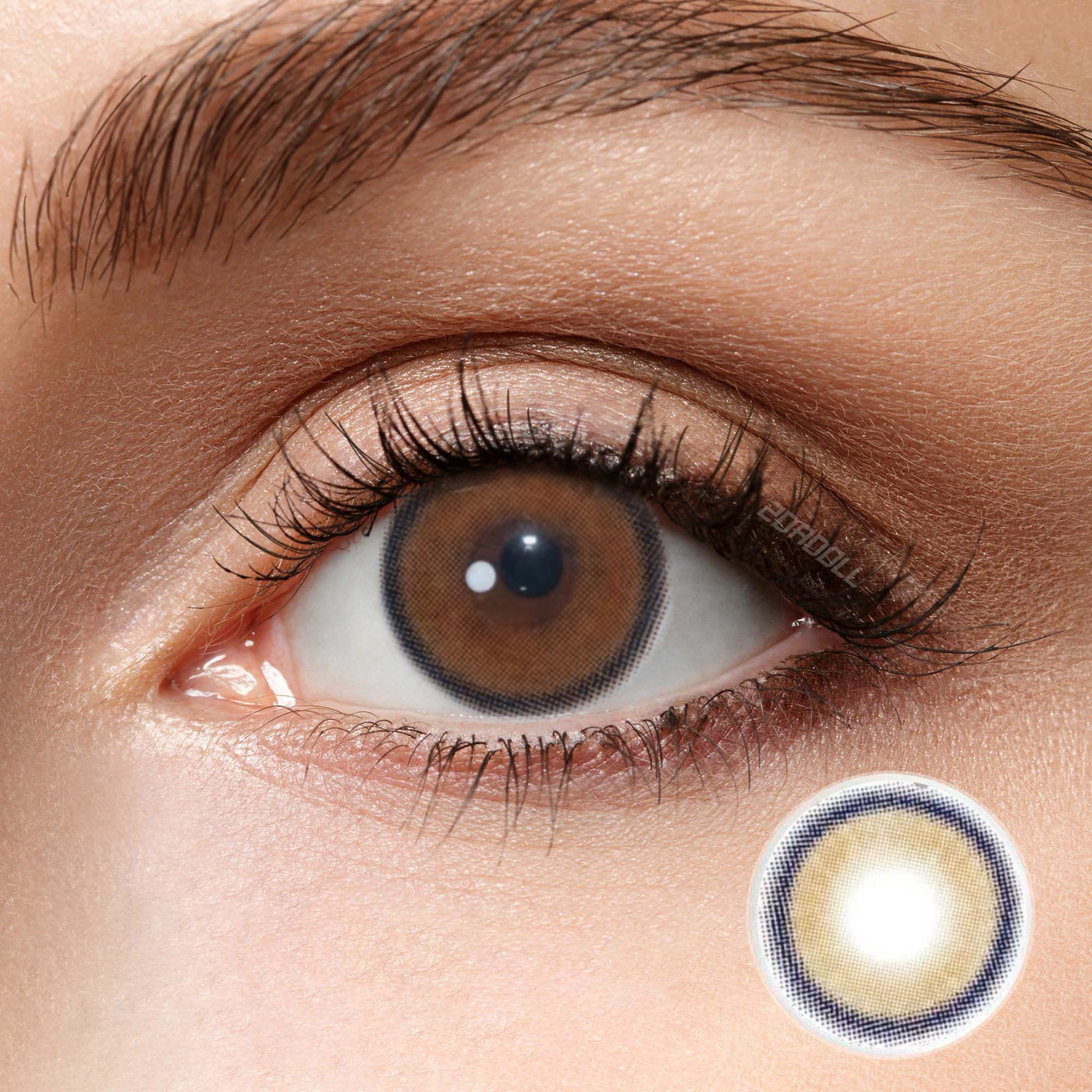 2Dadoll Yuri Brown Contact Lenses(1 pair/6 months)