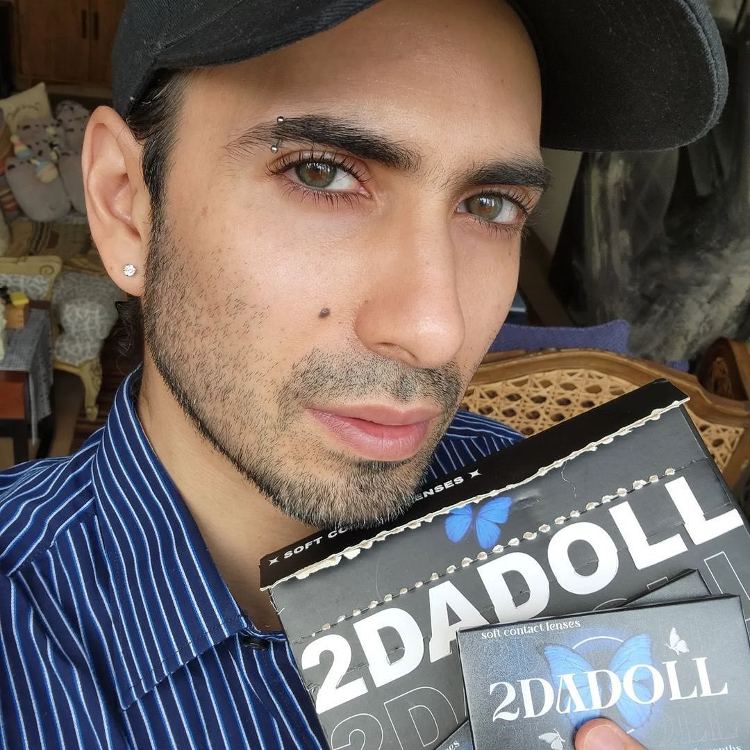 2Dadoll coko green Men Colored Contact Lenses(1 pair/6 months)