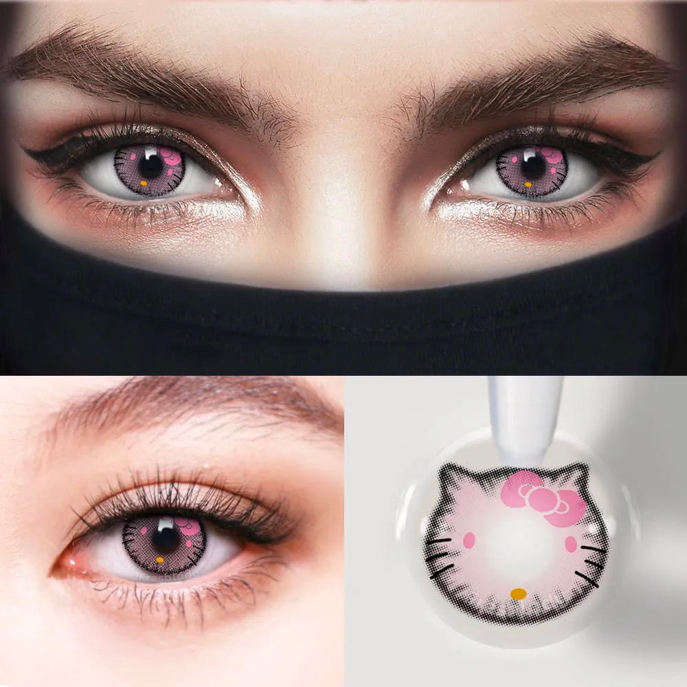 Hello Kitty Pink Contacts