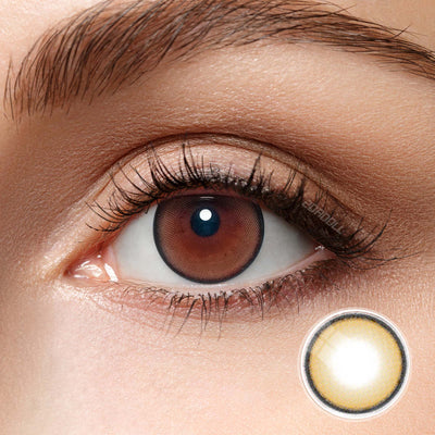 2Dadoll Calico Brown Contact Lenses(1 pair/6 months)
