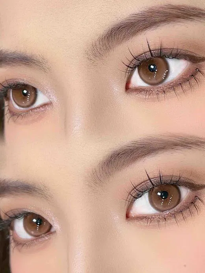 2Dadoll Peachy Brown Contact Lenses(1 pair/6 months)