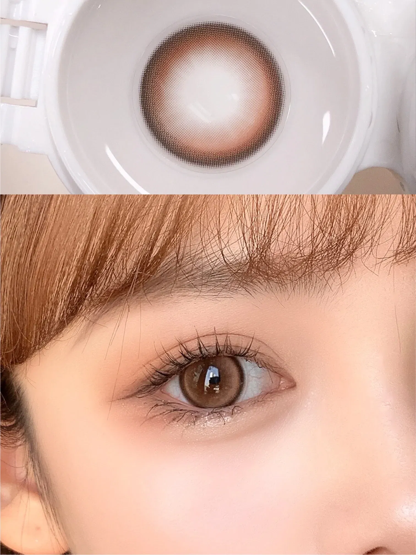 2Dadoll Peachy Brown Contact Lenses(1 pair/6 months)