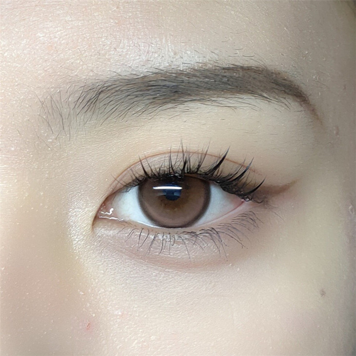 2Dadoll Peachy Brown Contact Lenses(1 pair/6 months)