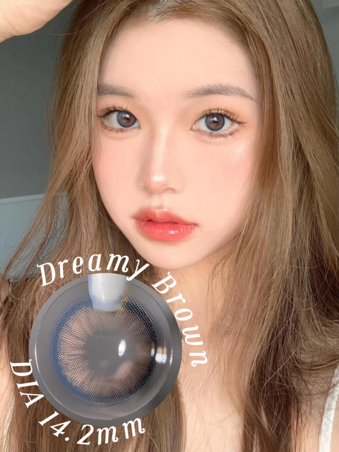 2Dadoll Dreamy Brown Contact Lenses(1 pair/6 months)