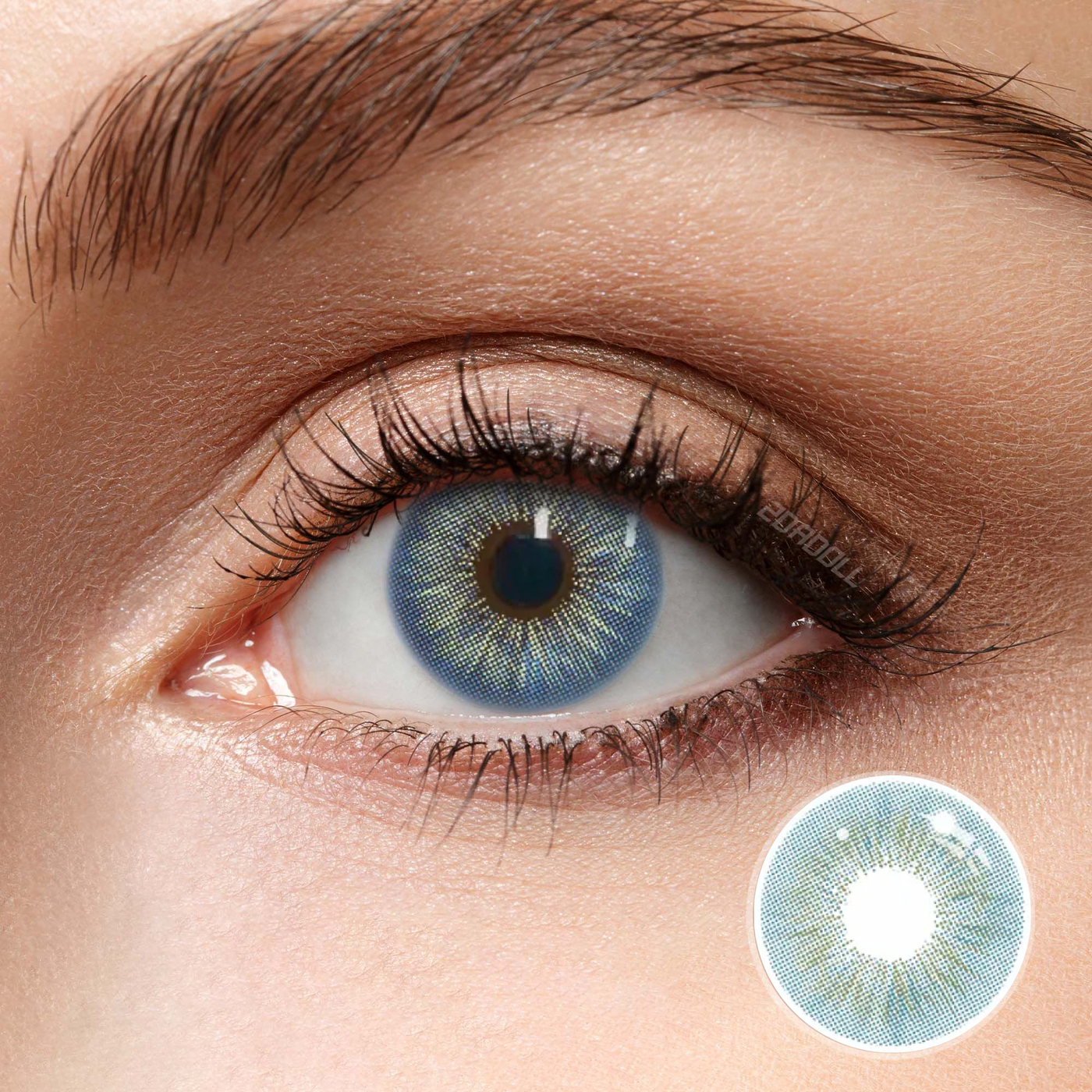 2Dadoll Bella blue Contact Lenses(1 pair/6 months)