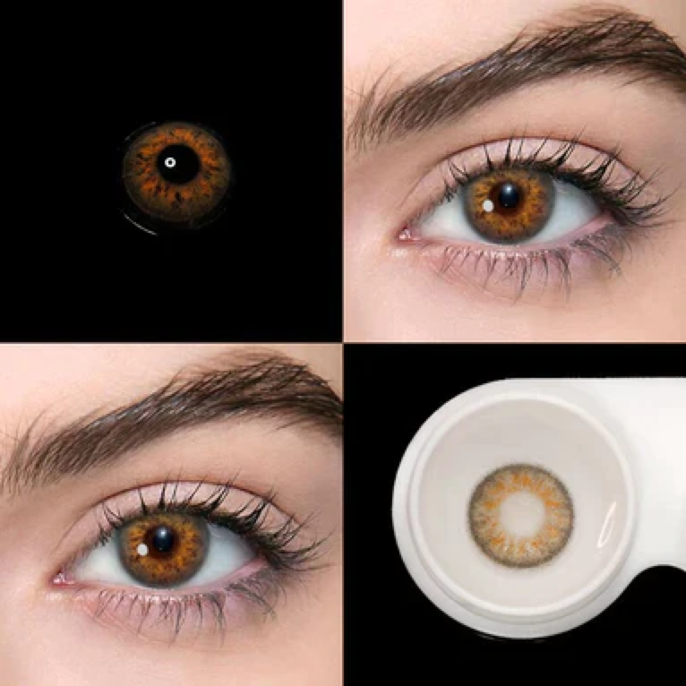 2Dadoll Sandy Brown Colored Contact Lenses(1 pair)