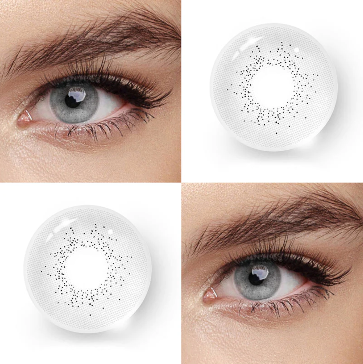 2Dadoll Ocean Grey Contact Lenses(1 pair/6 months)