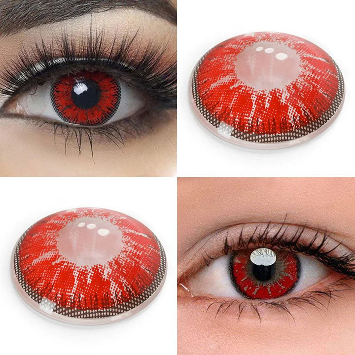 2Dadoll demon red Contact Lenses(1 pair/6 months)