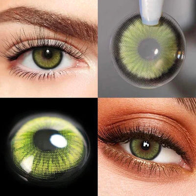 2Dadoll Dark Elf Green Colored Contact Lenses(1 pair)