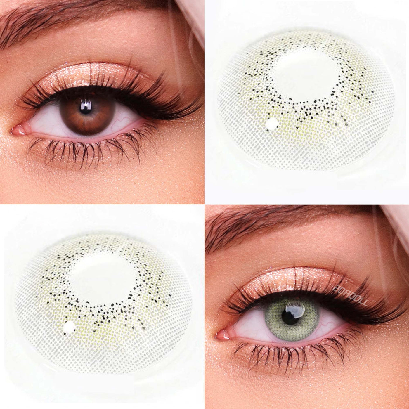 2Dadoll Ocean Cyan-grey Contact Lenses(1 pair/6 months)