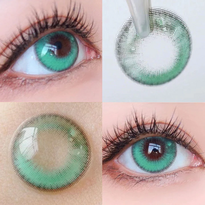 2Dadoll anime green Contact Lenses(1 pair/6 months)