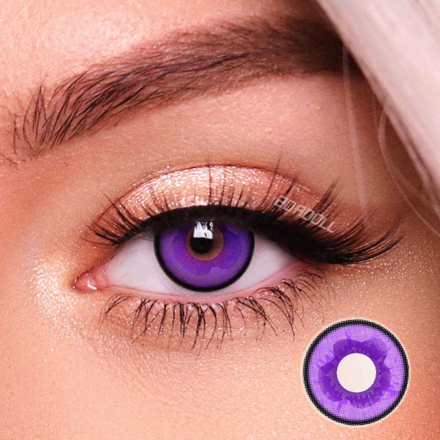 2Dadoll Kochou Shinobu Purple Contact Lenses(1 pair/6 months)