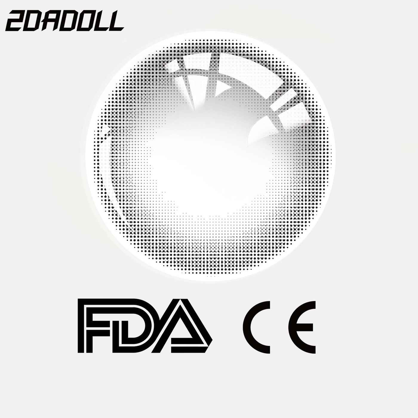 2Dadoll Bubble Grey Men Colored Contact Lenses(1 pair/6 months)