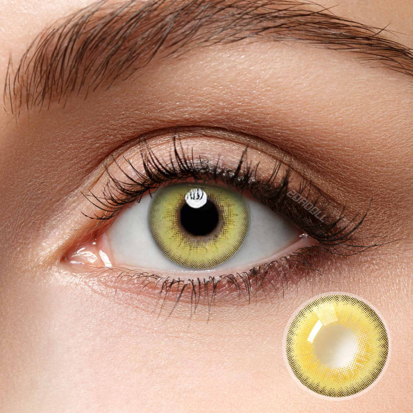 2Dadoll Drama Green Contact Lenses(1 pair/6 months)