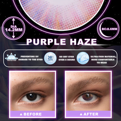 2Dadoll Purple Haze Colored Contact Lenses(1 pair)