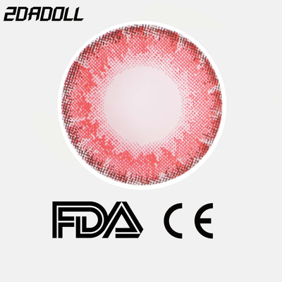 2Dadoll demon red Contact Lenses(1 pair/6 months)