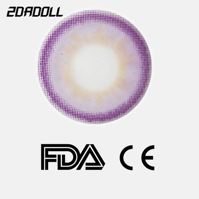 2Dadoll Fab Violet Colored Contact Lenses(1 pair)
