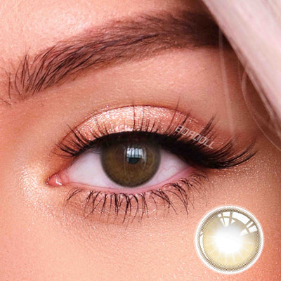 2Dadoll jasmine brown Contact Lenses(1 pair/6 months)