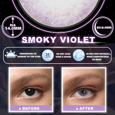 2Dadoll Smoky Violet Colored Contact Lenses(1 pair)